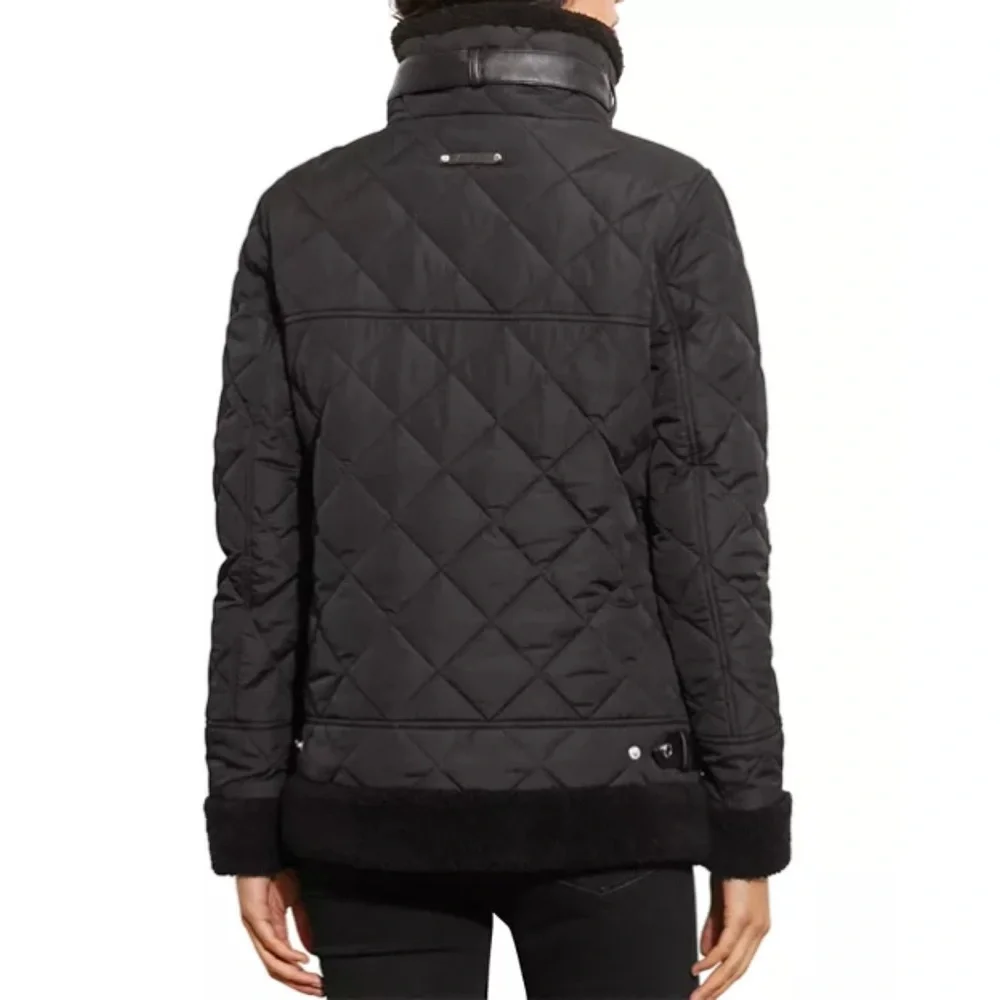 Ralph Lauren Quilted Black Zip-Front Jacket - Picture 2 of 11